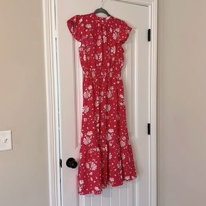 New Look pink midi dress